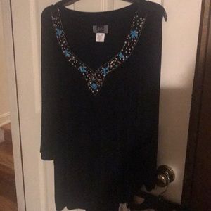 Black Long Sleeve Spandex Top